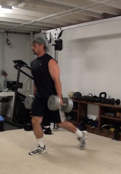 Dumbbell Switch Leg Split Squats Stand Up