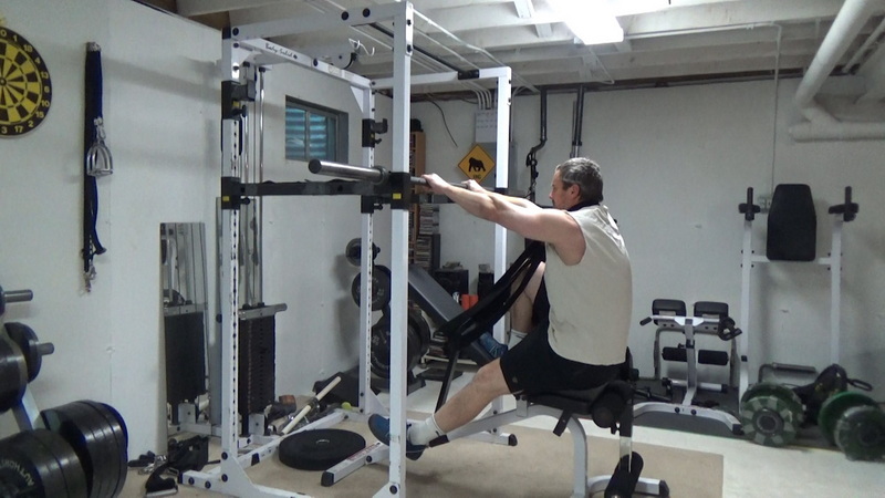 Pendulum Squats with The Incline Bench and Bands