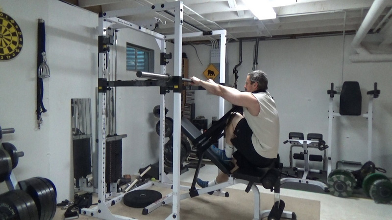 Pendulum Squats with The Incline Bench and Bands