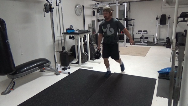 Pass-Under Walking Lunges