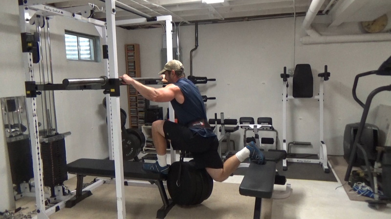Two Bench Hip Belt Split Squats For Single-Leg, Heavy Quadricep Training bottom