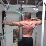 EZ Bar and Band Archer Pulls For Rear Delts and Upper Back