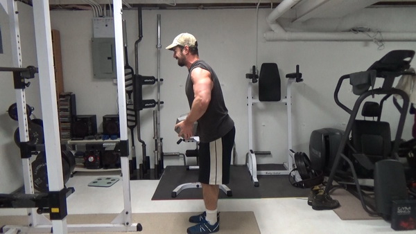 Underhand Dumbbell Upright Rows