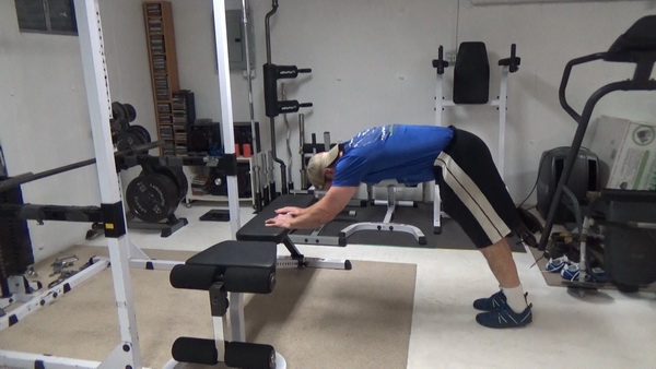 Bodyweight Tricep Extensions to Hindu Push-Ups start