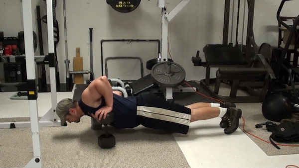 Mixed Height Dumbbell Push-Ups For Building Triceps Mass