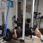 Reverse Band Decline Bench Press for Tricep Mass