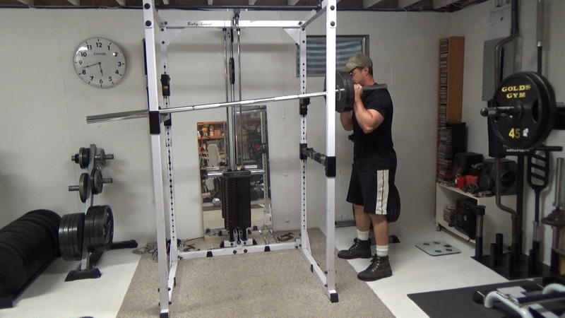 Two Bar Front Squat Machine Triple Drop Sets Top