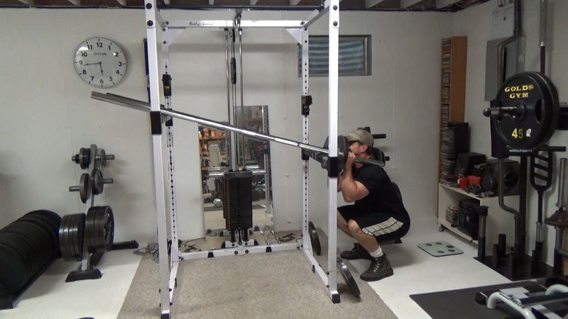 Two Bar Front Squat Machine Triple Drop Sets Start