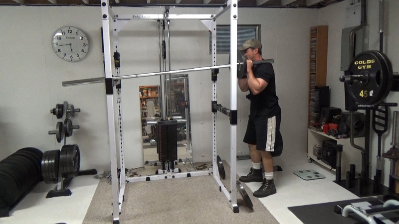 Two Bar Front Squat Machine Triple Drop Sets Top