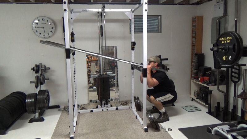 Two Bar Front Squat Machine Triple Drop Sets Start