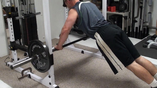 Push-Ups on the Bar Top