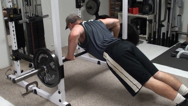 Push-Ups on the Bar Bottom