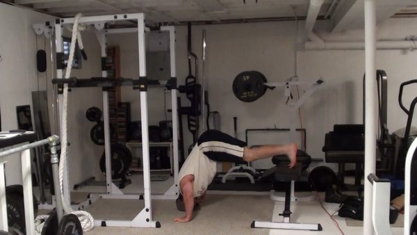 Pike Handstand Push-Ups Bottom