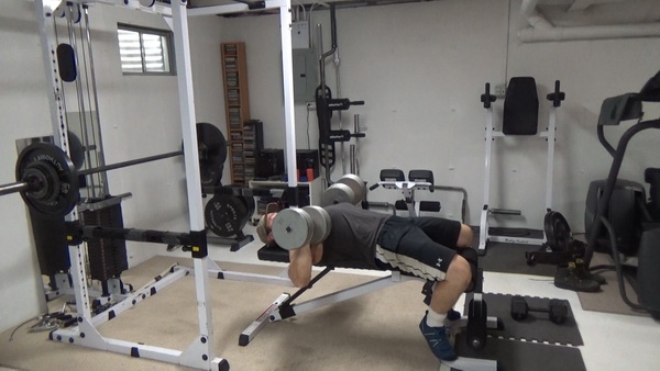 Dumbbell Bench Press bottom