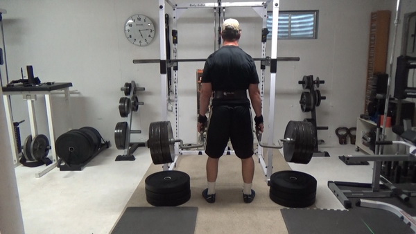 Range-of-Motion Trap Bar Deadlift Drop Sets top of lockouts