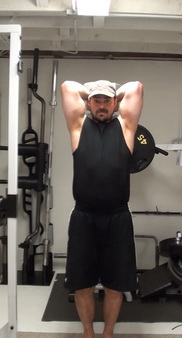 overhead dumbbell extension