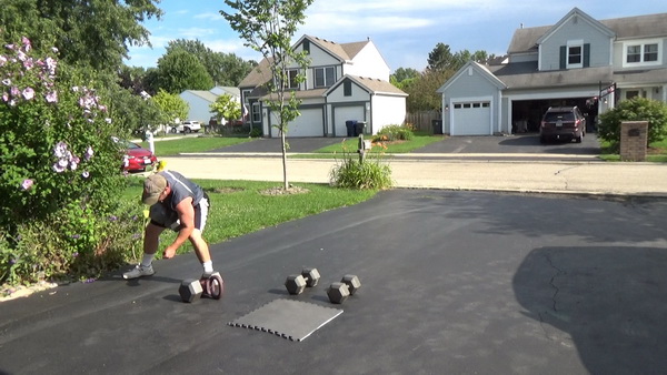 Braced One-Arm Dumbbell Rows