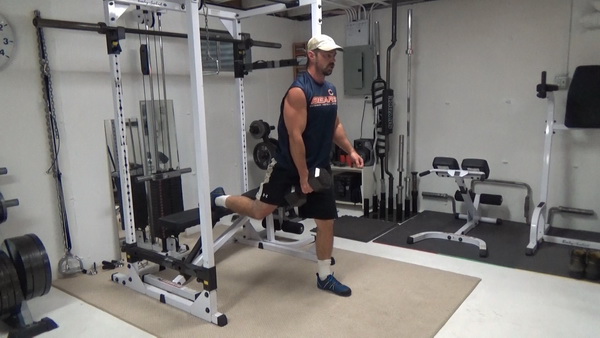 Single Dumbbell Reaching Bulgarian Split Squats