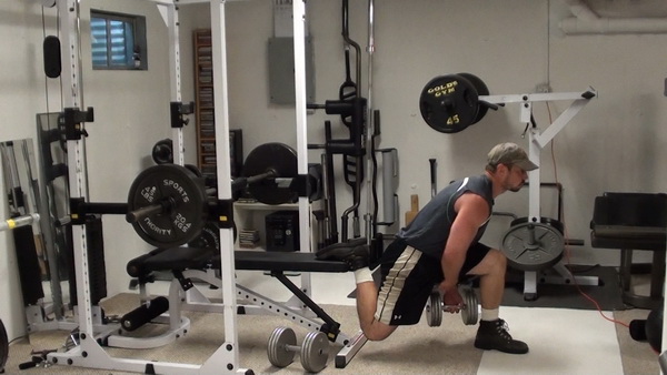 Pass-Under Bulgarian Split Squats