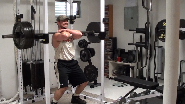 Lockout Partial Front Squats