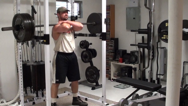 Lockout Partial Front Squats