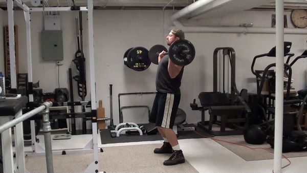 Barbell Hang Clean and Press