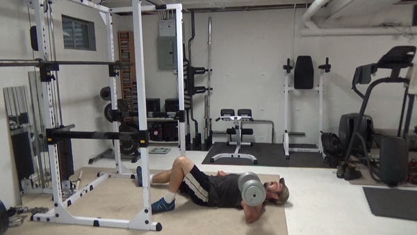 One-Arm Dumbbell Floor Press