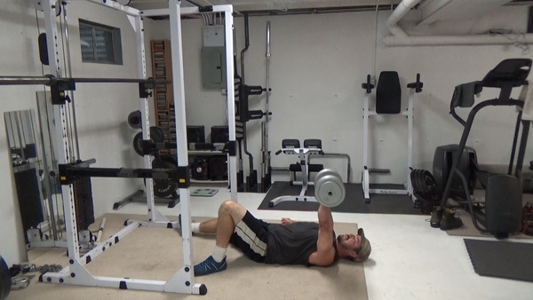 One-Arm Dumbbell Floor Press