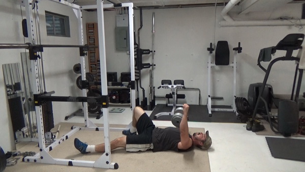 One-Arm Dumbbell Floor Press