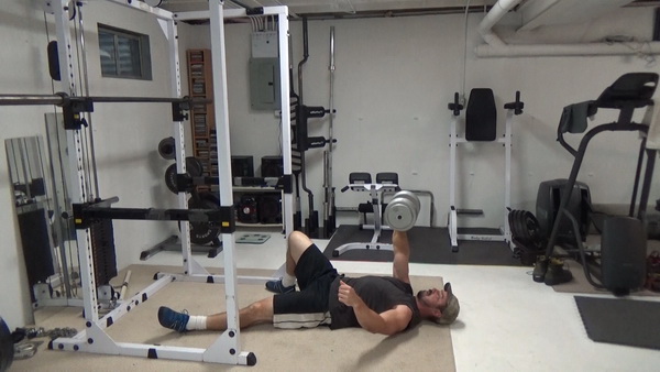 One-Arm Dumbbell Floor Press